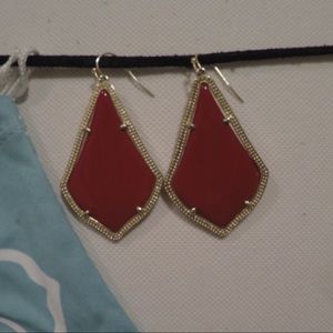 darker red kendra scott earrings